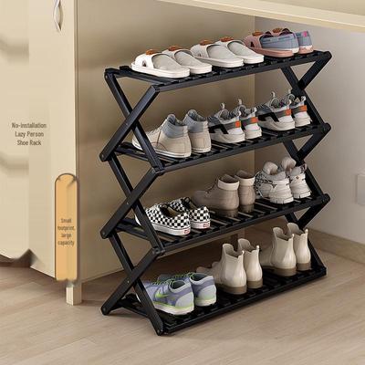 Compact Foldable Shoe Rack: Multi-Layer, No-Install, Space-Saving Storage for Indoor Entrances.