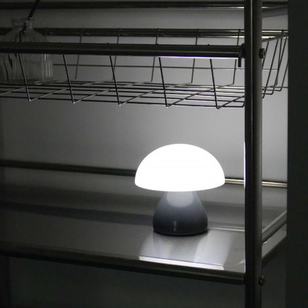 Warm White Lights Mushroom LED Table Lamp Dimmable Function USB Charging Port USB Charging Night Light Touch Control