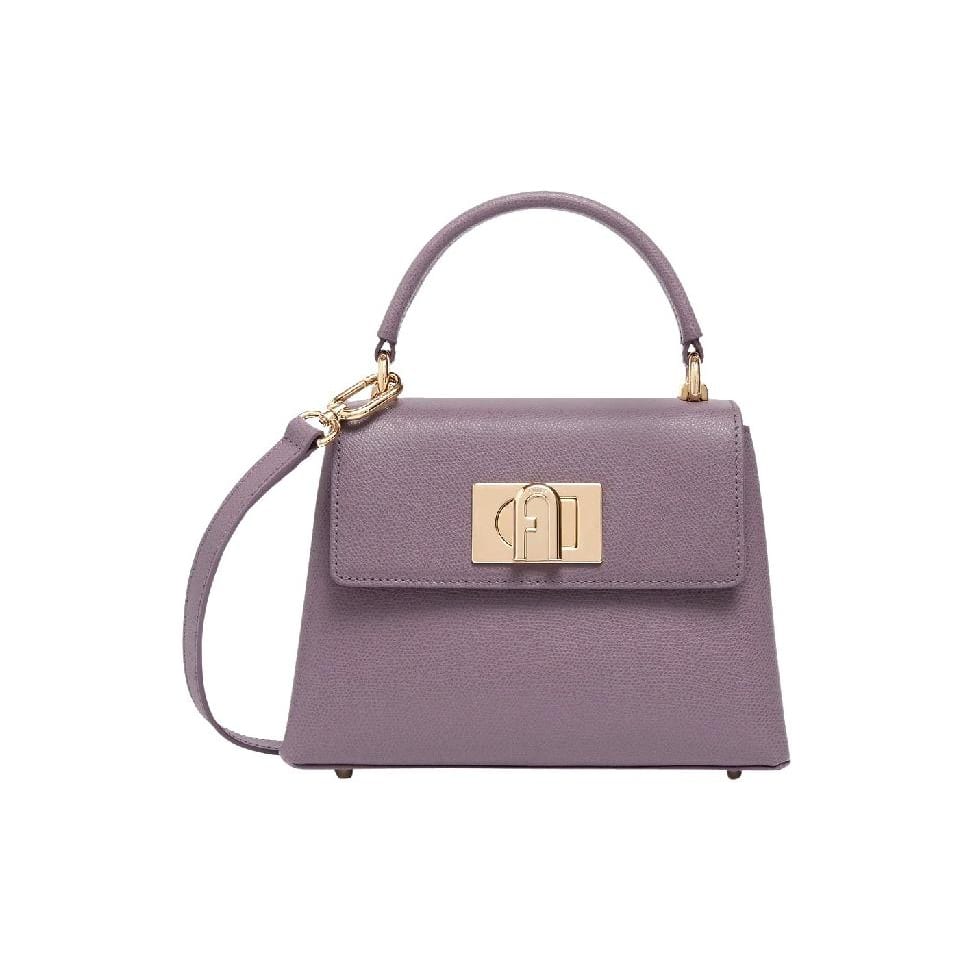 Furla Print Leather Shoulder Bag, Crossbody Bag, Handbag Mini Women's Light Purple WB00109-ARE000-2493S