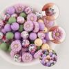 40Pcs/Set Silicone Beads Combination For DIY Pens, Accessories, Keychains, Backpack Chains, Etc
