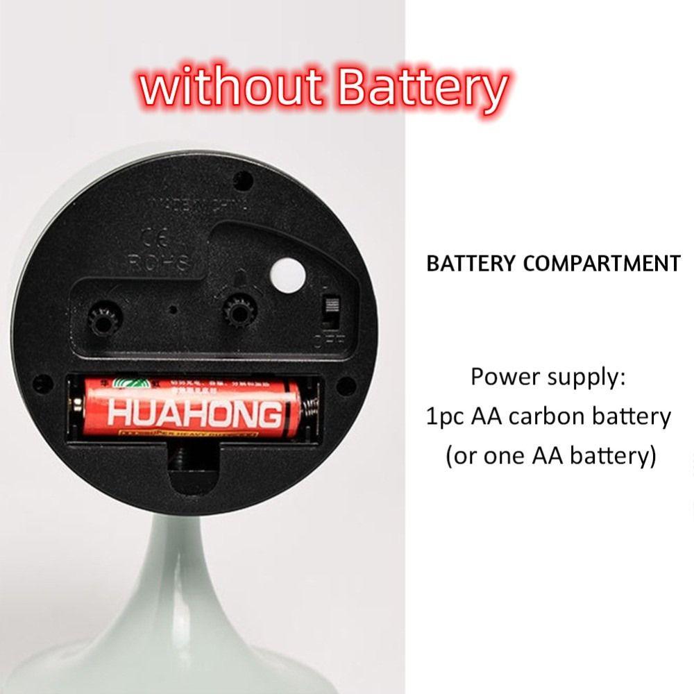 without Battery Alarm Clock Metal Number Clock Creative Silent Table Clock Home Decor