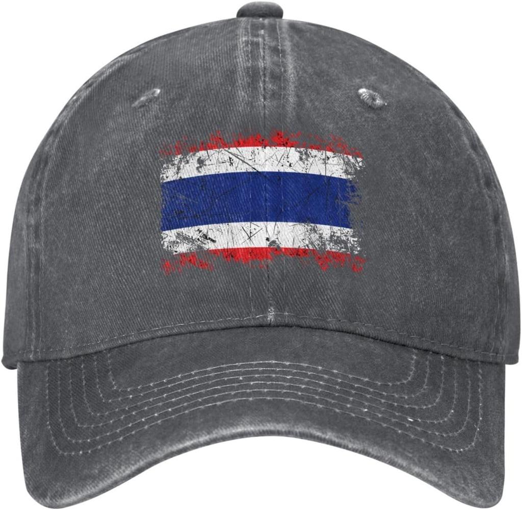 Thailand Flagge Used Baseballkappe Unisex Gewaschene Baumwolle Lässig Verstellbar Sonnenschutzmütze