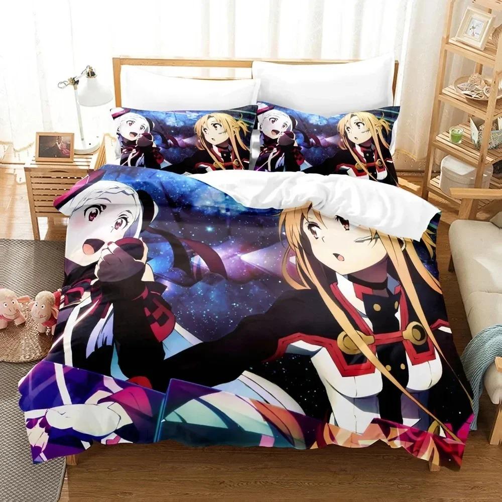 3D Print Sword Art Online Alice Anime Bedding Set Bedroom Soft Modern Bedspreads Comefortable Duvet Cover Quilt Cover Pillowcase