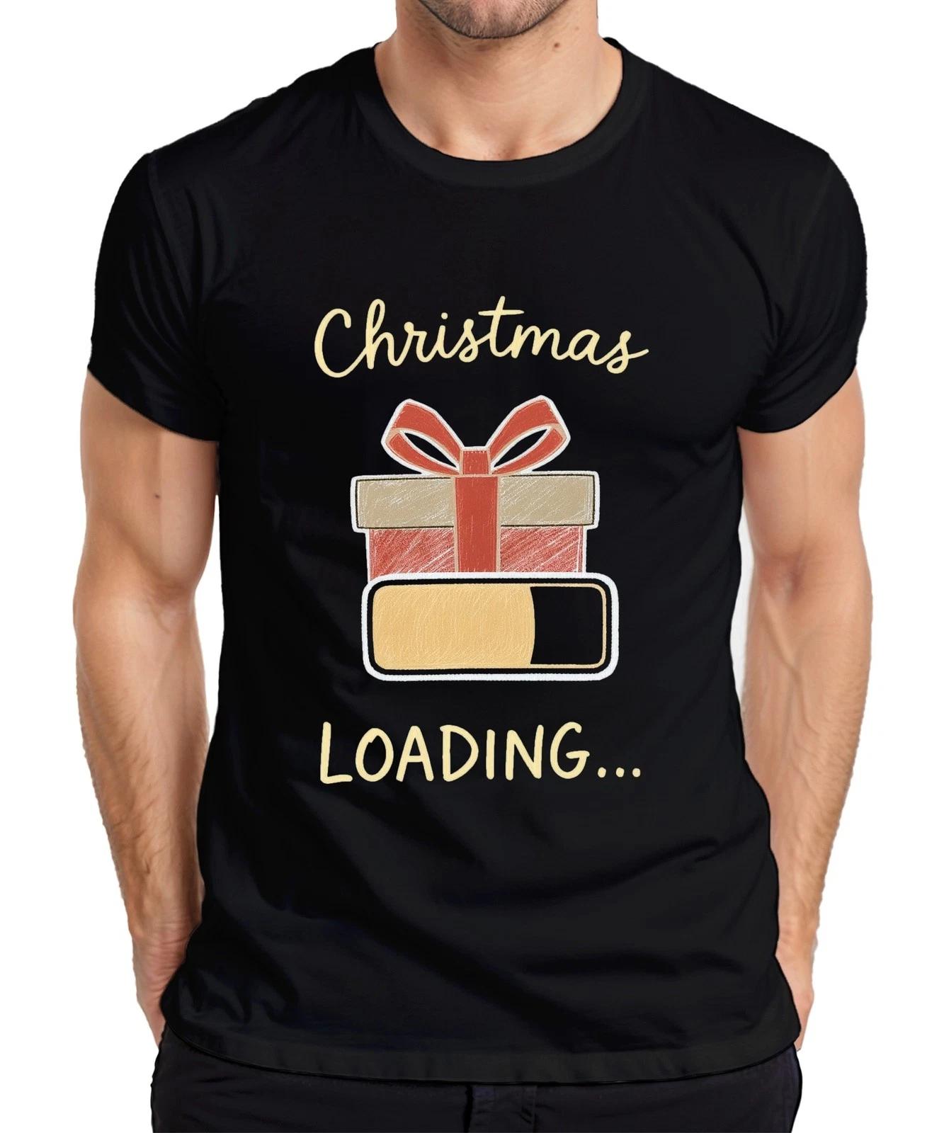 Christmas Loading Weihnachten Geschenk Ladebalken Advent Lustig Herren T-Shirt S
