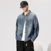 Men's Heavyweight Denim Jacket - Trendy, Handsome Workwear, Loose Fit, Plus Size for Spring & Autumn