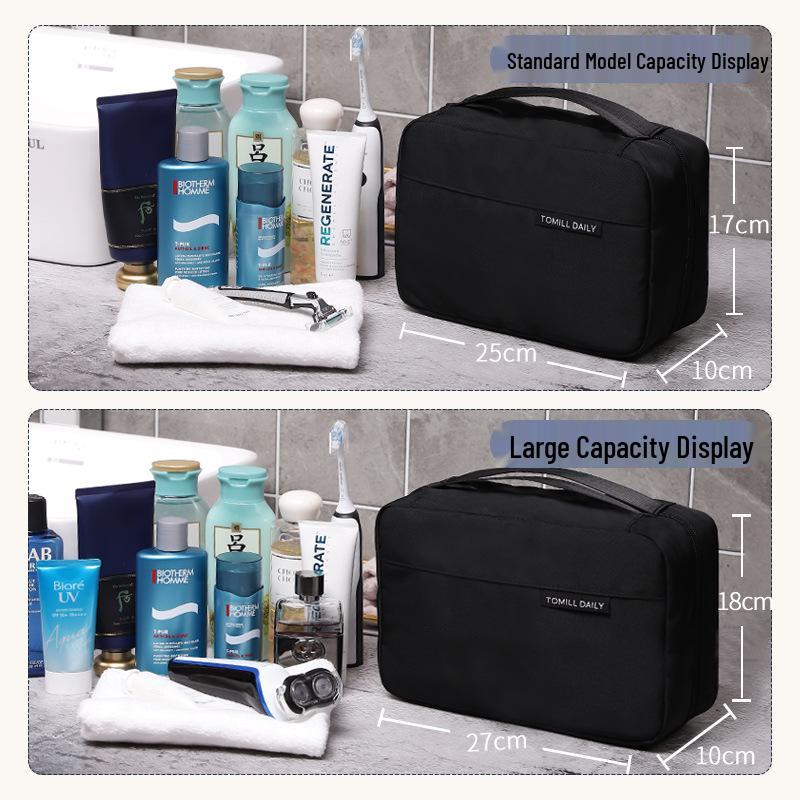 Men's Foldable Waterproof Toiletry Travel Bag with Dry-Wet Separation