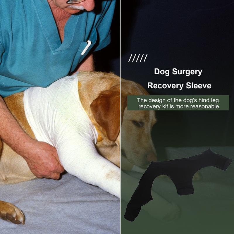 Dog Recovery Sleeve Back Leg Dog Back Leg Brace Anti-Licking Puppy Thigh Wound Protective Sleeve Elbow Recovery Sleeve For Home