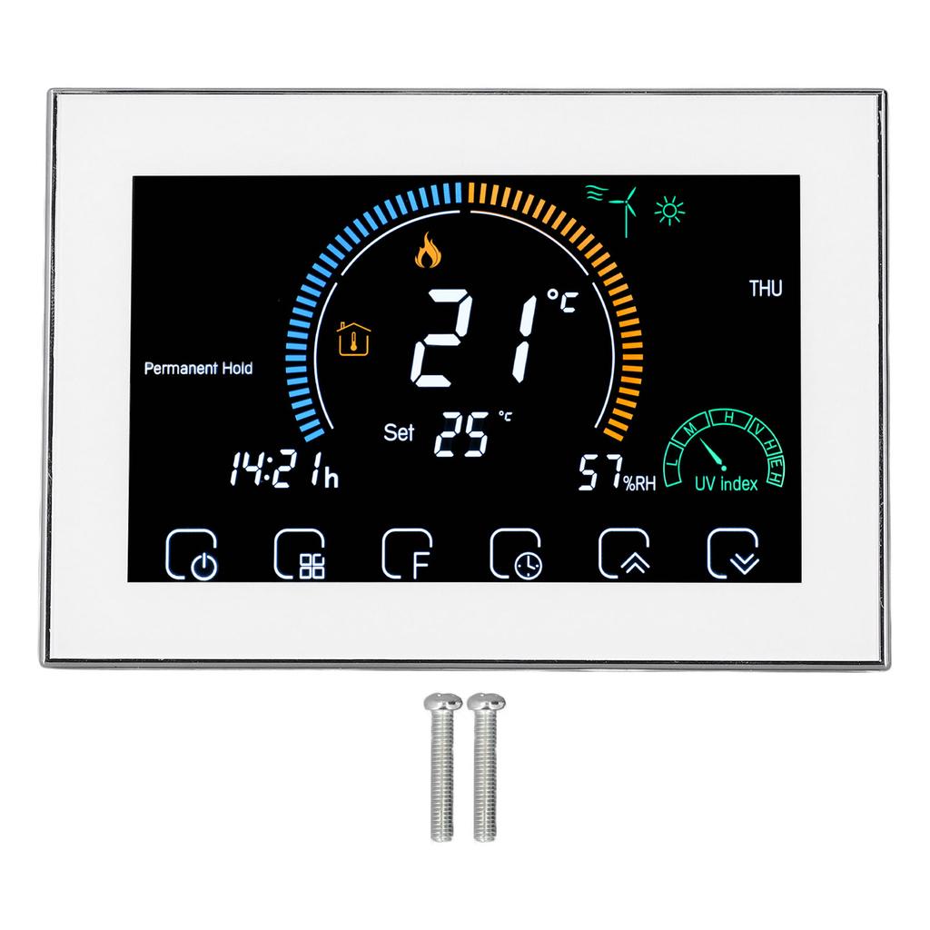 Central Air Conditioner Thermostat LED Touch Screen Programmable Smart WiFi Temperature Controller 9