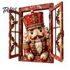 Decorative Accents Funny Pet Window Ornament for Christmas, Festive Table Office Holiday Decoration Decor Home Living Room Display