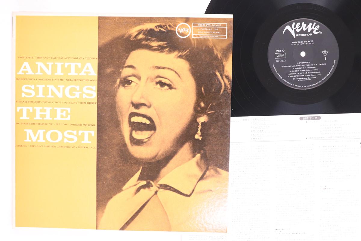 

LP Record ANITA ODAY Anita Sings The Most MV4022 VERVE 1980 Japan Jazz Used