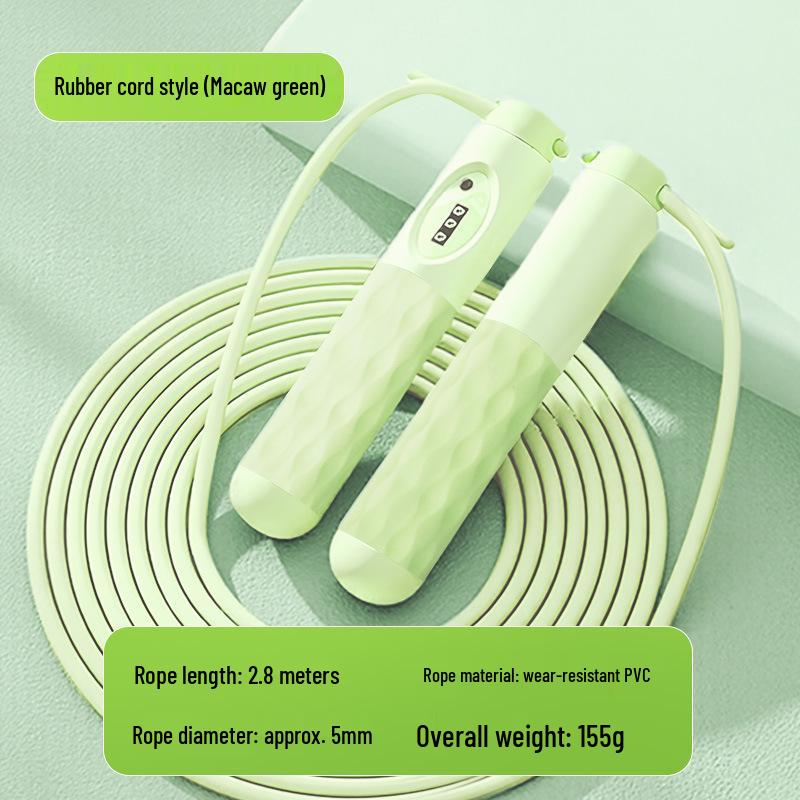 

Weighted Dual-Use Steel Wire Counting Jump Rope for Fitness and Exam Prep