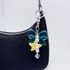 Lightweight Bowknot Charm Keychain For Handbags User Friendly Acrylic Alloy Gift For Birthdays And Special Event