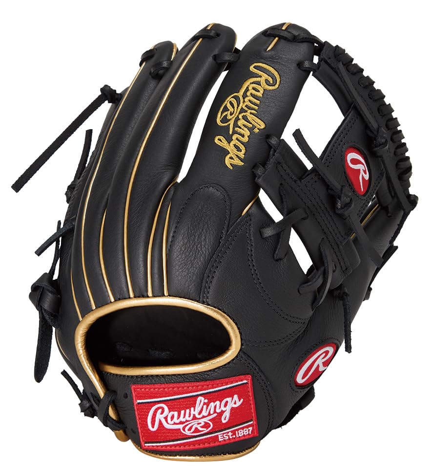 Rawlings SELECT PROLITE Baseball Throw Glove, GR5SPLN62, Infielder's, Black, 11.25 inches, Right-Handed