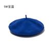 Hat Female Winter Imitation Wool Beret British Autumn and Winter Versatile Knitted Painter Hat Pumpkin Hat