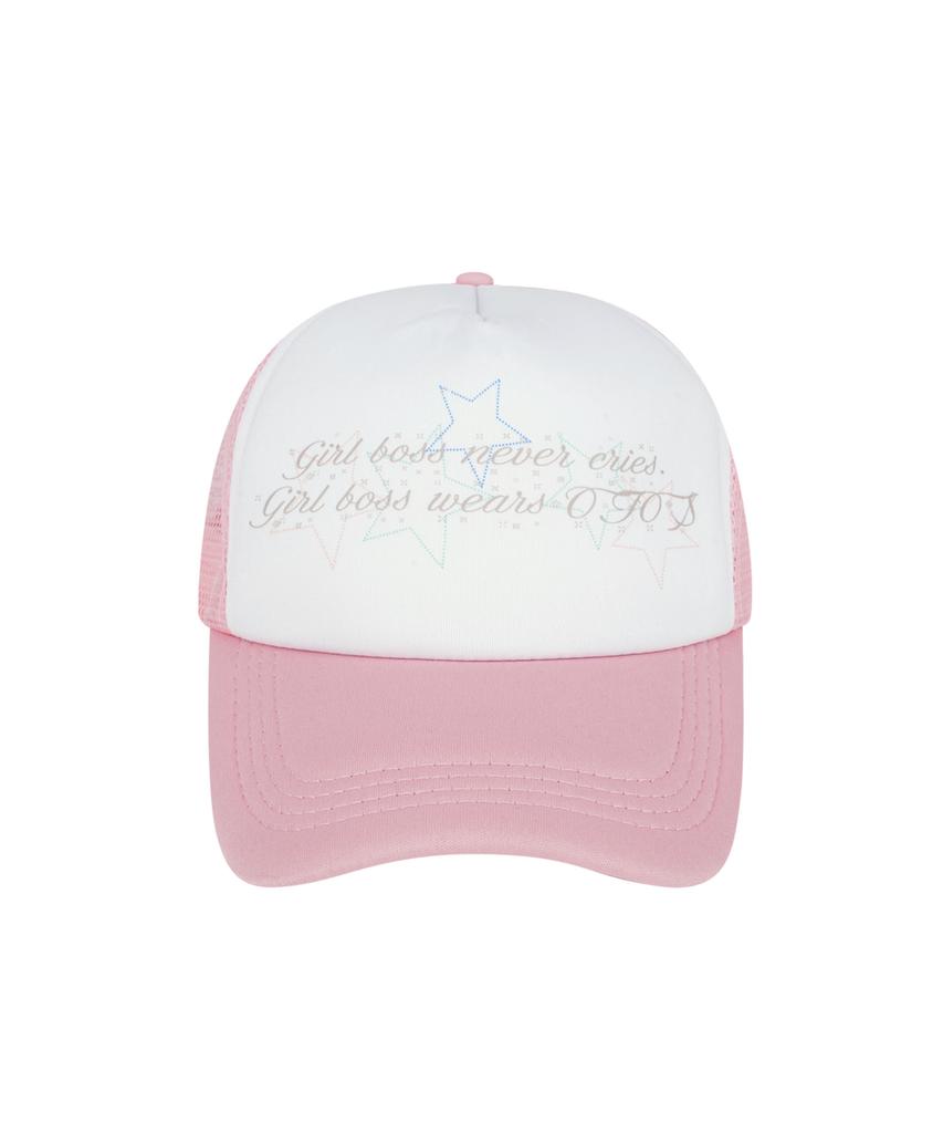 OJOS Girlboss Trucker Cap / Pink