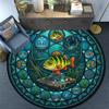 Underwater Adventure Fish Round Area Rug Under Office Chairs Bedroom Living Room Home Decor