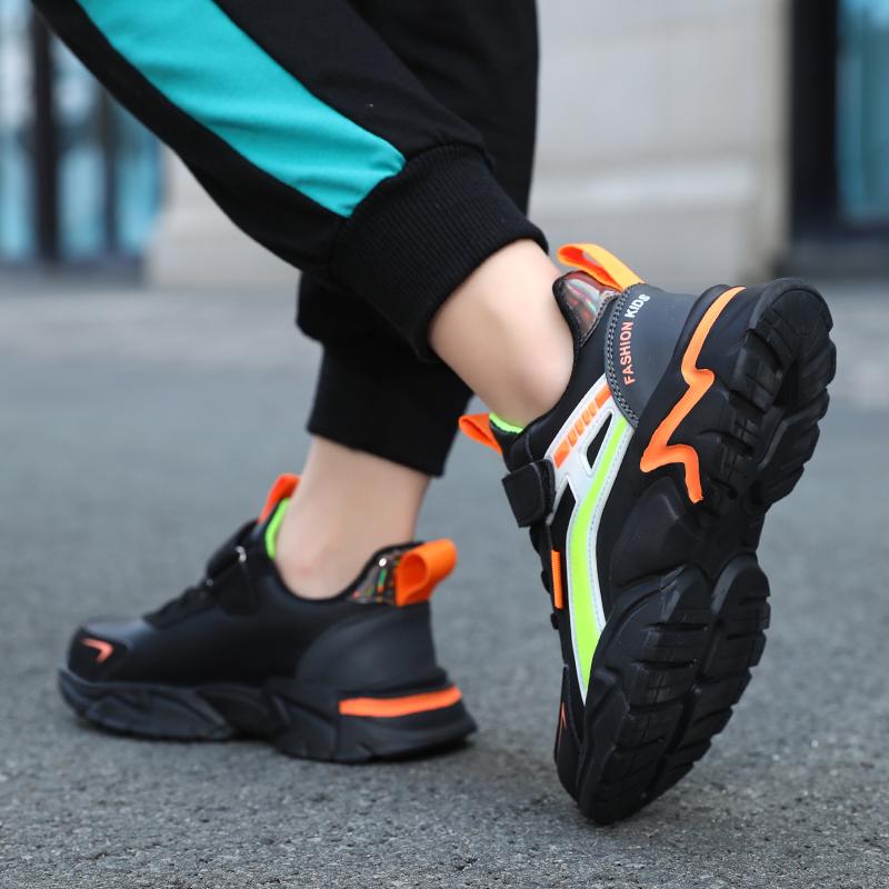 Dziecięce buty na co dzień Unisex lekkie buty studenckie do biegania skórzane buty sportowe dziecięce chłopięce rekreacyjne tenisówki