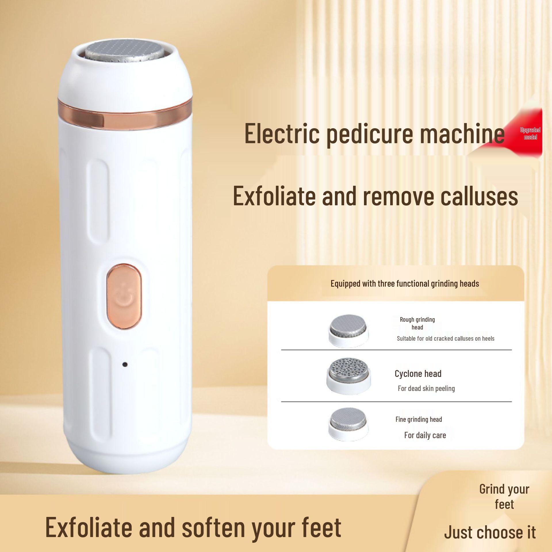 Автоматический электрический удалитель мозолей и шлифовальная машинка для педикюра