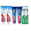 Colgate Whitening Anti-cavity & Icy Mint Toothpaste Bundle with Toothbrushes