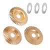 Angled Grinder Polishing Pad Heavy-Duty Wood Carving Disc Set with Upper Clamping Plates Grinding Wheel Wood Carving for Cutting Shaping Sanding
