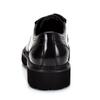 Men's British Style Patent Leather Derby Shoes - Formal Lace-up with Thick Sole & Round Toe