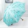 Premium 1pcs Lace Parasol Anti-UV Folding Umbrella UPF50+ Vintage Flower Embroidery Umbrella Princess Umbrella Gift Umbrella Suitable Fo