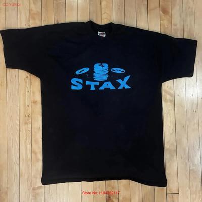 Vintage koszulka Stax Records Motown Blues Soul Rock Rozmiar XXL vintage Prana męska Rozciągliwy Top Do Codziennego Użytku