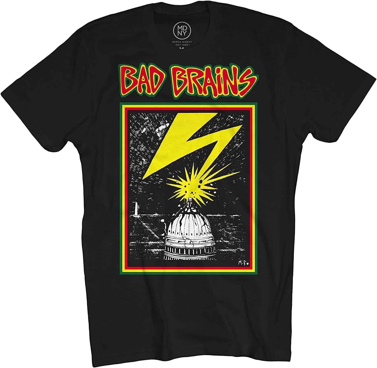 Authentic BAD BRAINS Capitol Logo T-Shirt Black 3XL NEW 2XL