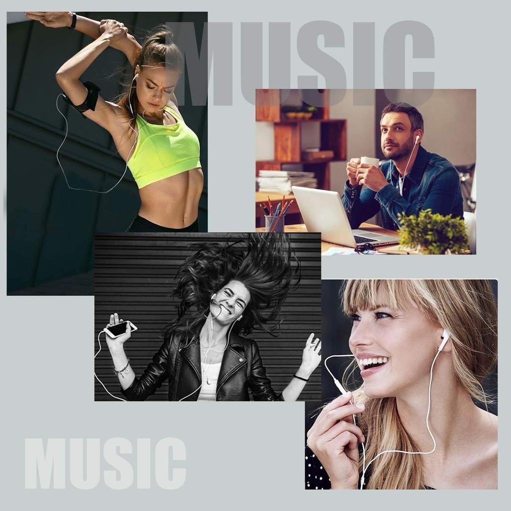 KEKEMEI Wired Earphones Type-C | High-Resolution Audio Compatible, with Microphone, Remote Volume Control | Compatible with iPhone 17/16/15/Android/Ga