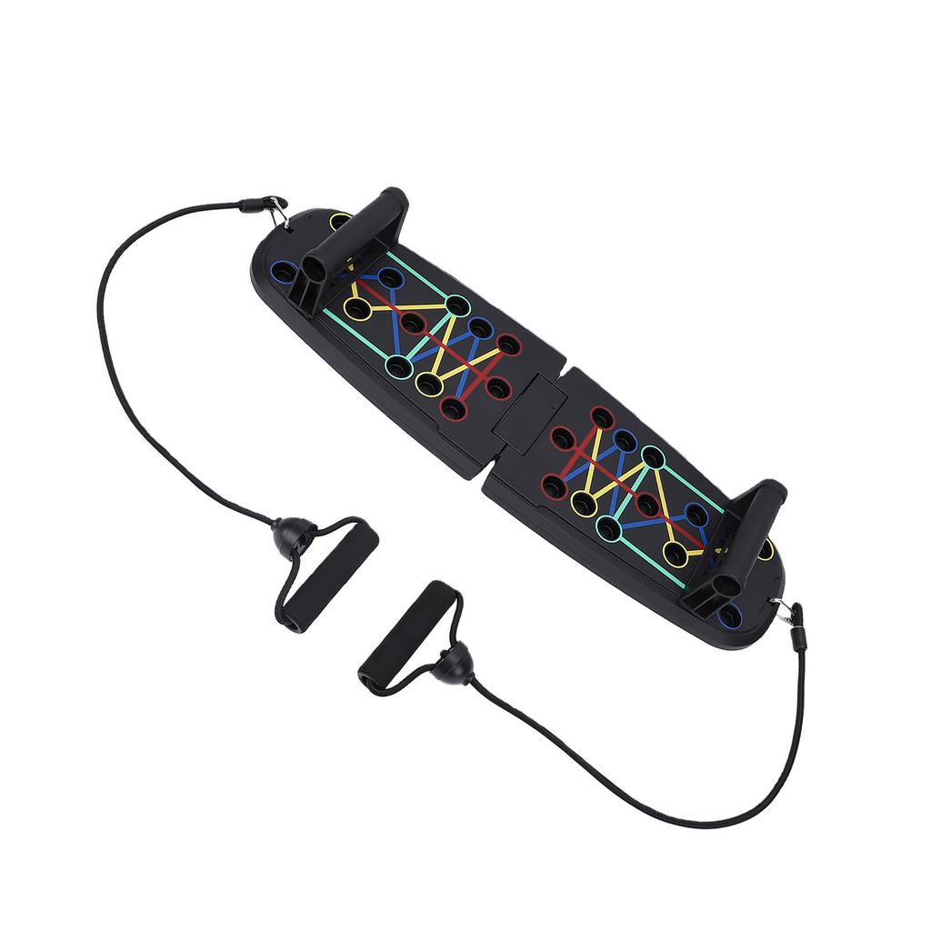 Push Up Board 12 Training Modes Non Slip Foldable Pushup Stand Board Exercise Equipment Black Push Up Board Set with