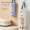 Wall-Mounted Kitchen Trash Bag Organizer | Large Capacity Hanging Plastic Bag Storage