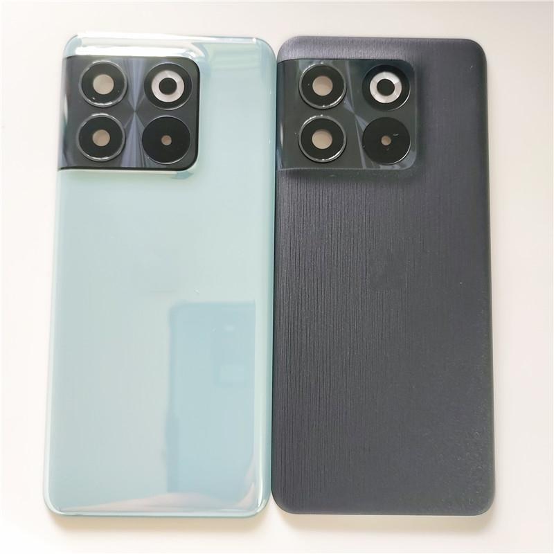 For OnePlus 10T 5G Glass Battery Cover Hard Back Door Lid Rear Housing Panel + Adhesive + Camera Lens