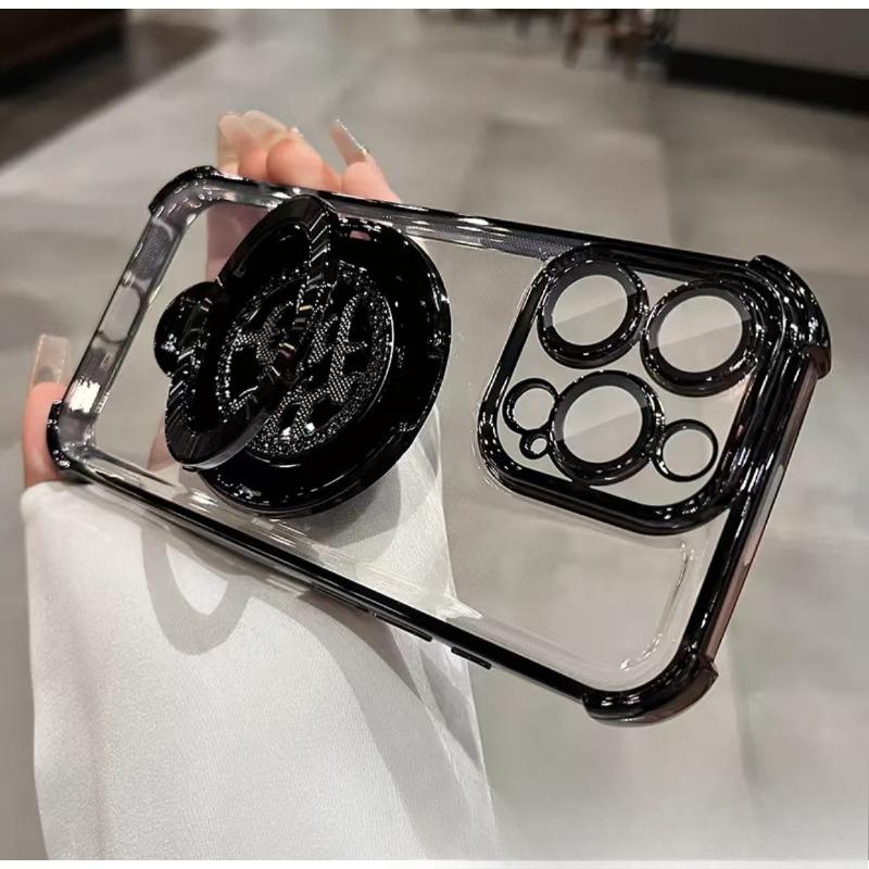 Aplicabil pentru Carcasă Telefon Mobil Apple 16 Suport Rotativ cu Aspirație Magnetică de Lux Ușor Carcasă de Cuplu cu Patru Colțuri Europeană și Americană IPhone 15