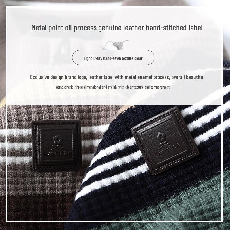 MONTAGUT Men's Thickened Stand Collar Zipper Knit Cardigan