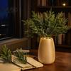Warm White LED Twig Lights Artificial Lighted Pine with Lights, Fairy Light Olive Branch, Realistic Faux Christmas Floral Arrangements Stem