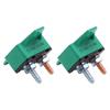 2PCS 30A Auto Resetting Circuit Breaker Red Protective Boot 6-28VDC Application Plastic Body With Fixed Wing Mounts
