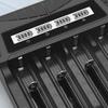 Intelligent Battery Charging 2400mA 4-Slot with LCD Display Type C Input Compatible Multiple Battery 26650/21700/18650