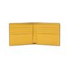 Fendi Logo Print Short Double Fold Calfskin Wallet Men Wallet Black Yellow 7M0169ADM8F0R2A