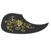 Battipenna per Chitarra PVC Protettivo Decorativo Autoadesivo Piastra Antigraffio per Chitarra Acustica Modello Oro