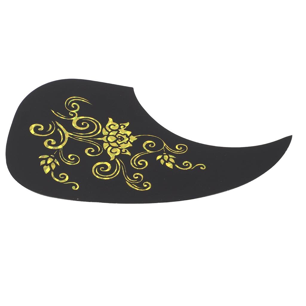 Battipenna per Chitarra PVC Protettivo Decorativo Autoadesivo Piastra Antigraffio per Chitarra Acustica Modello Oro