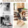 T02C!Foldable Dog Ramp For Stairs - Lightweight-Safe Wooden Pet Steps With Low-Angled Design & Anti-Slip Carpet-Surface