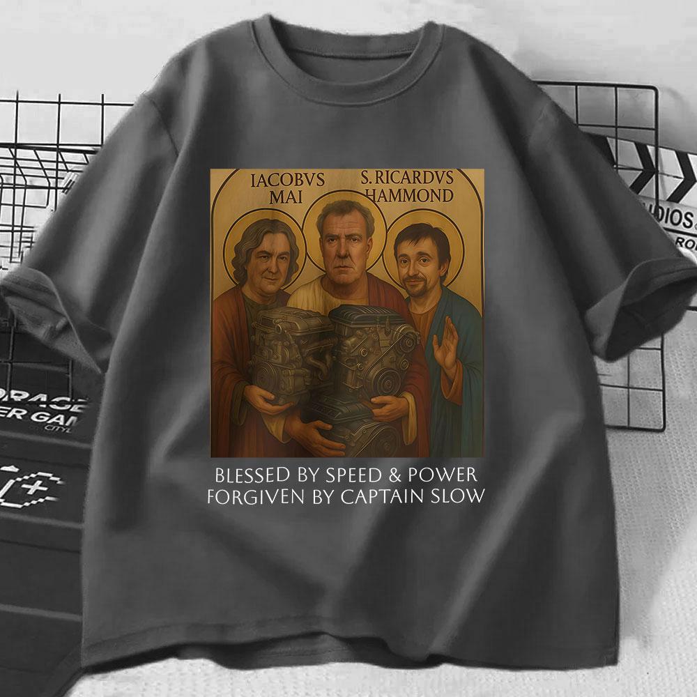 Gear Holy Trinity T-shirt Jeremy Clarkson Hammond May Tribute T Shirt The Grand Speed Power Church Funny Car Enthusiast Gift Tee