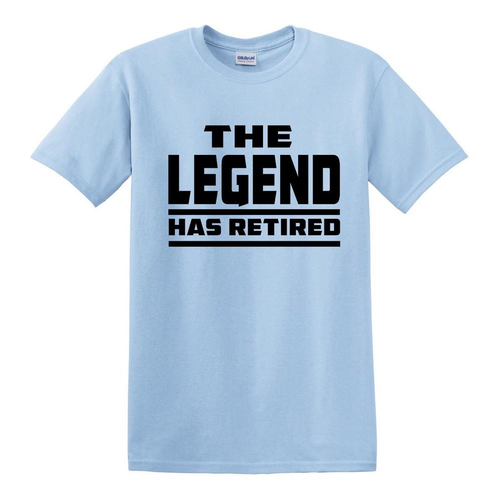 THE LEGEND HAS RETIRED T SHIRT Funny RetireUnisext Gift for Dad Grandad Tshirt Top 2XL