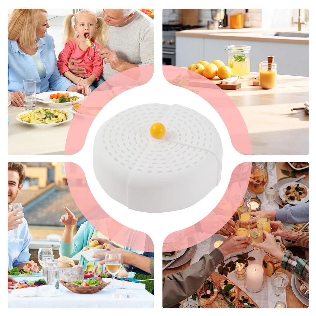 Food Cover Mesh Serving Dish Covers Protective Guard Tent For Bowl Dining Kitchen Countertops Outdoor Patio Camping Tables