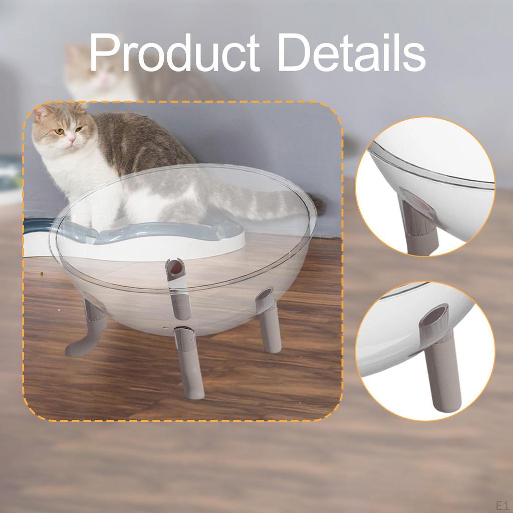 Capsule Cat Bed House Lightweight Raised Acrylic Dome Easy to Clean Gift Ornament Kitten