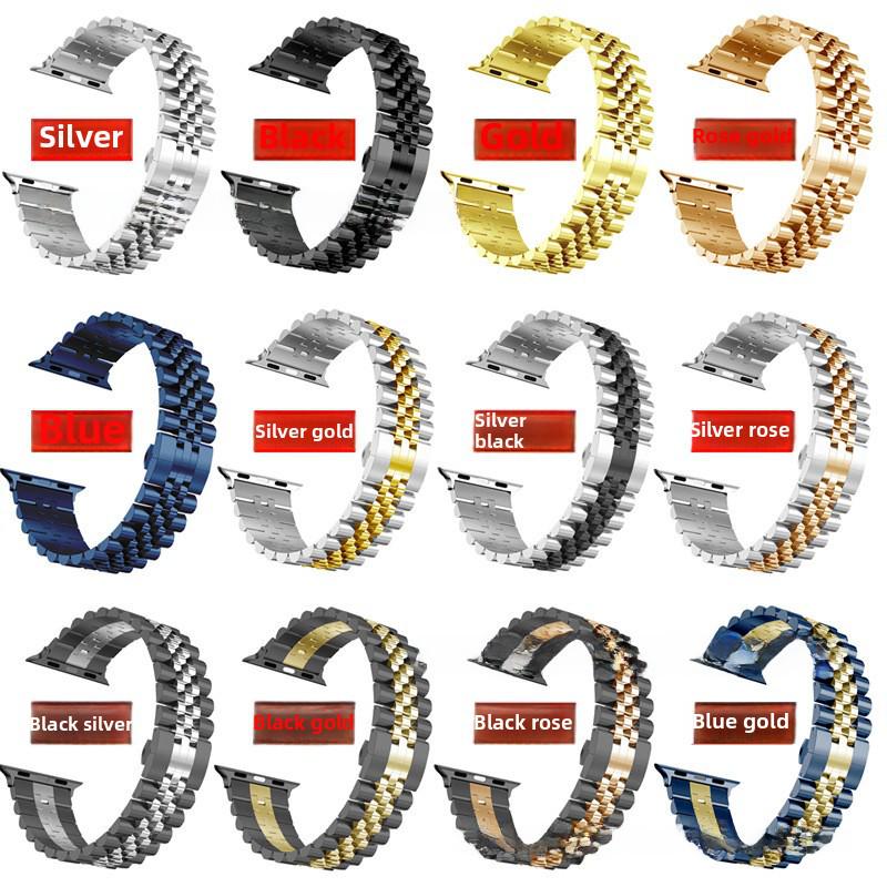 Kompatibelt armband i rostfritt stål för Apple Watch 8/7/6/5/Ultra