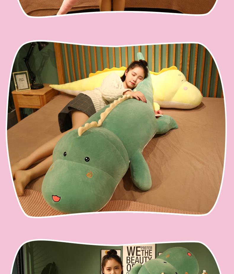 Cute & Cozy Dinosaur Plush Pillow - Large Bedtime Companion Doll
