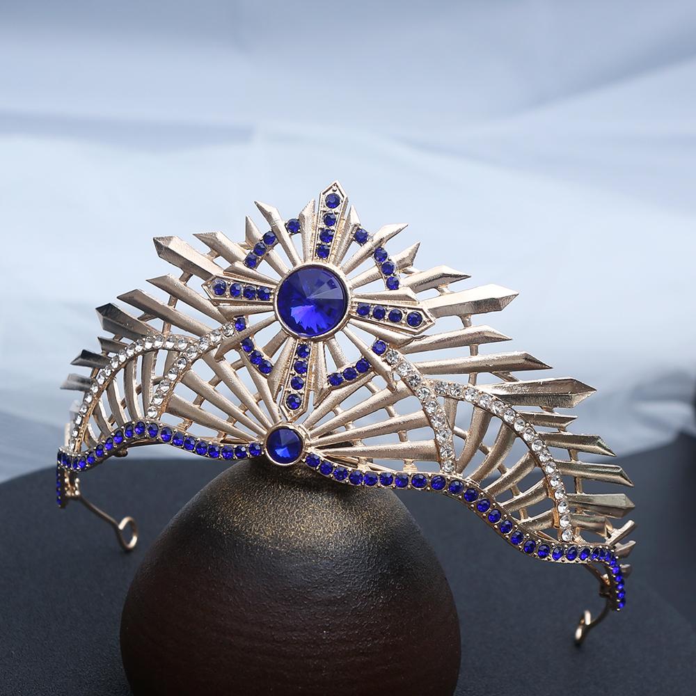 1pc Fashion Royal Vibrant Hair Crown Crystals Sparkling Rhinestones Radiant Design Perfect Elegance Pageant Themed Occasions