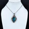 Neon Apatite Pendant, 999 Copper Wire Wrapped Pendant, Handmade Gemstone Pendant Jewelry, Gifts For Wife Brand New Pendant