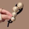 2024 Women's High-End Khaki Flower Claw Clip: Elegant Twist Hairpin for Back of Head